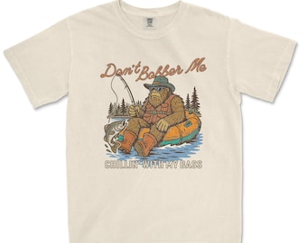 Funny Bass Fishing T-Shirt: Angler Dad Gift - Lake Life Tee - Wilderness Tee