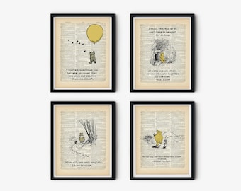 4 Winnie the Pooh Prints