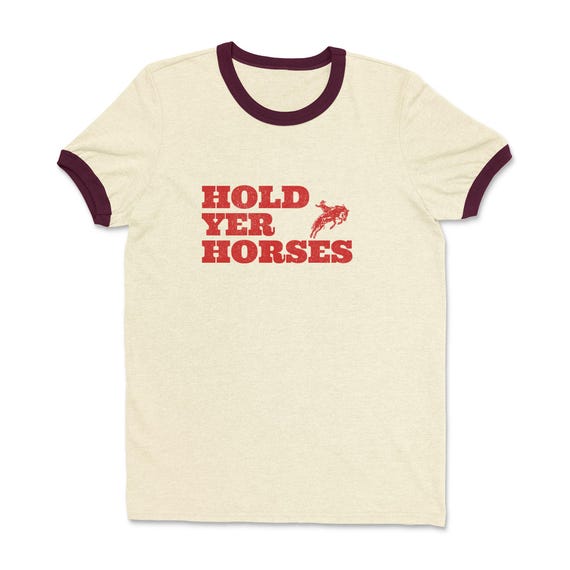 Retro Rodeo Ringer Tee, Cowboy Graphic T-Shirt
