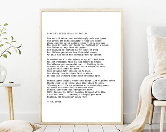 Lámina de poesía personalizada: Póster con cita personalizada, regalo para poetas