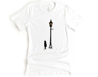 Literary Author Lampost T-shirt , lamp post tee, lamp post , lamp post , Children's Books T-shirt , Gifts For Her