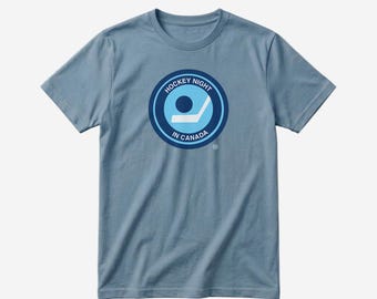 Vintage Hockey Night in Canada Shirt: Made in Canada Organic Cotton Tee