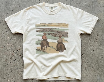 Vintage Cowboy Shirt Retro Western T-Shirt: Comfort Colors Graphic Tee