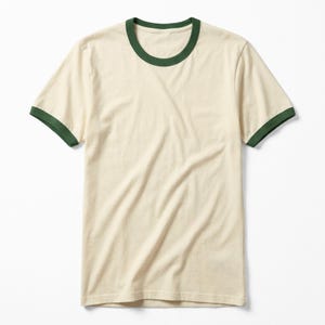 レトロリンガーTシャツ：柔らかなコットン素材、ユニセックスフィット - ヴィンテージスタイル