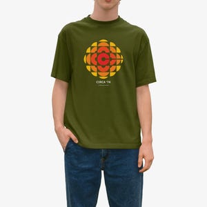 Camiseta de CBC Radio Canadá: logotipo retro de 1974, unisex, de algodón, estilo años 70