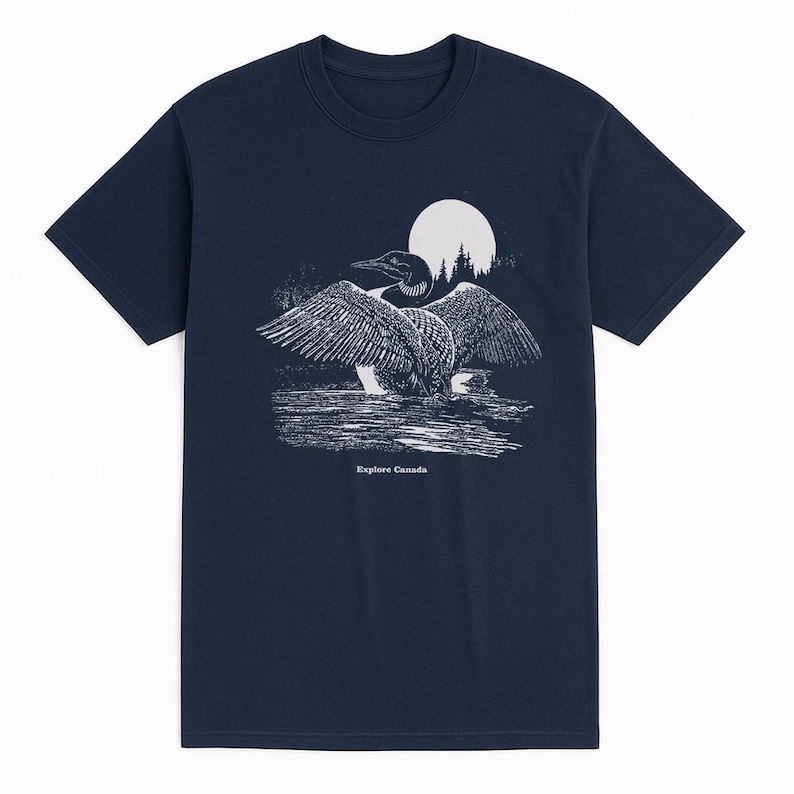 Loon Nature T-Shirt: Unisex Fit, Birdwatcher Gift, image 1