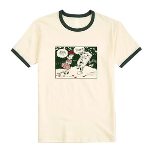Funny Vintage Fire Safety Ringer Tee: Retro Graphic T-Shirt