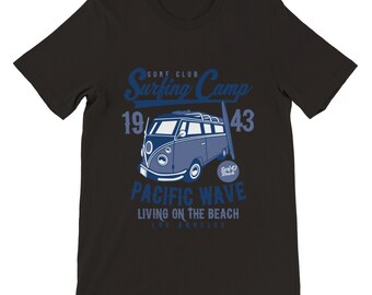 Surfing California Beach T-shirt VW 