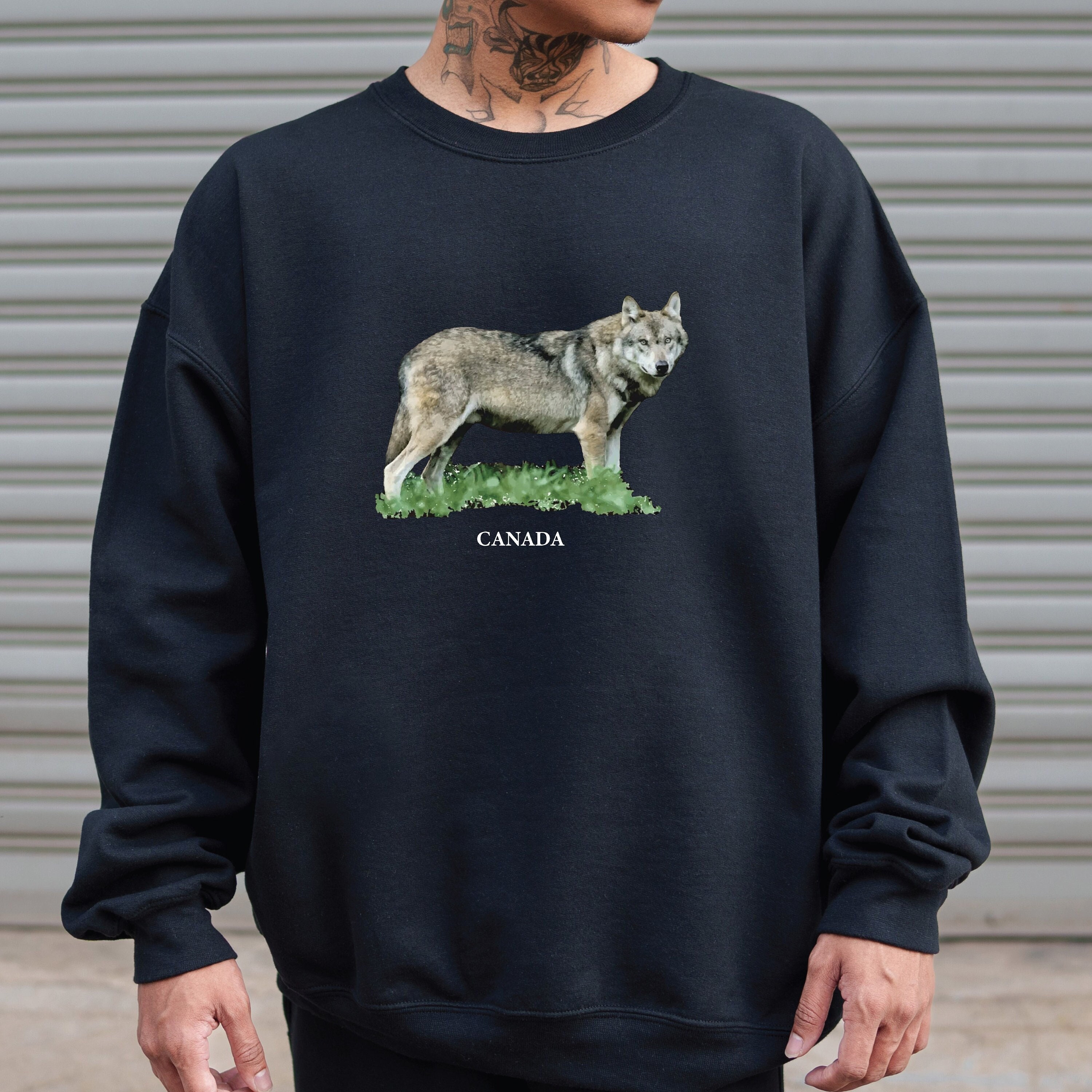 Vintage wolf sweater clearance