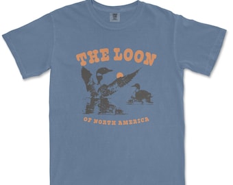 Vintage Loon of North America T-shirt: Unisex Comfort Colors T-shirt,
