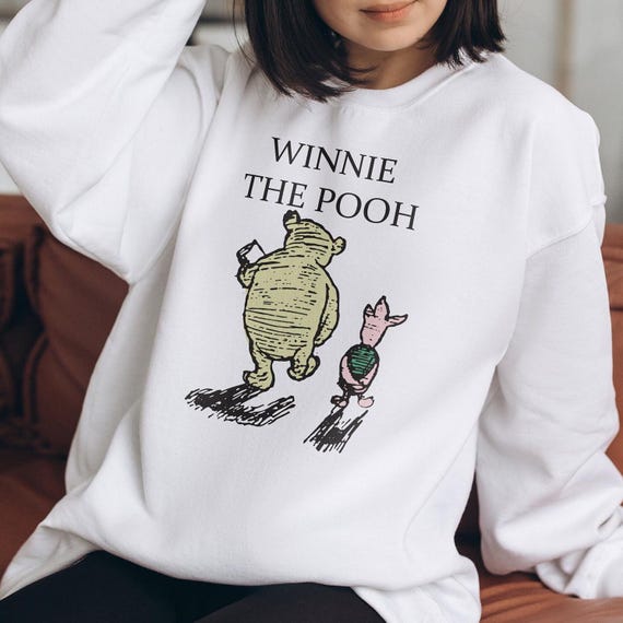 Winnie the Pooh Sweater Pooh Bear Crewneck Pooh and Piglet Sweater Classic Unisex Crewneck Sweatshirt Etsy UK