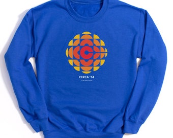 Classic CBC 1974 Logo Classic Sweatshirt, Unisex Crewneck Sweater, vintage CBC logo Crewneck , 1974 CBC, Retro cbc Merchandise, Vintage Gift