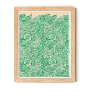 Vintage Marigold Floral Print: Romantic Botanical Wall Art