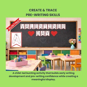 Valentijnsslinger | Pre-Writing Skills Group-project (pdf-patroon)