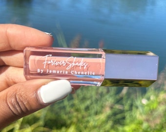 Nude Lipgloss | Natürlicher Vegan Lipgloss | Schlichter feuchtigkeitsspendender Glanz | Saubere Lippenfarbe