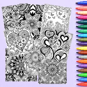 Intricate Kaleidoscope Patterns for Relaxing Coloring Sessions for adults and kids | printable coloring pages | digital download | 8.5 x 11”