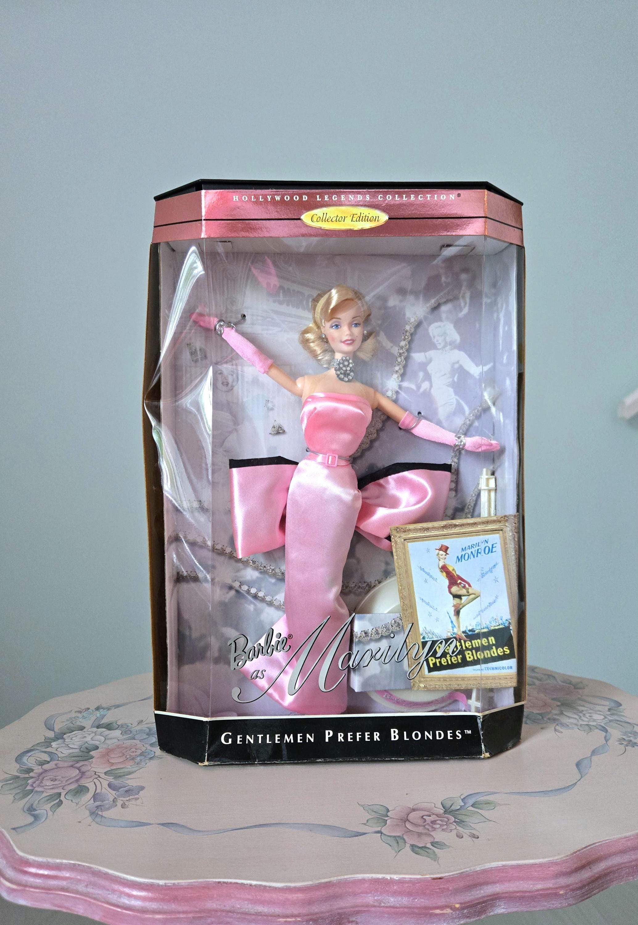 READ Barbie Marilyn Monroe Gentlemen Prefer Blonds 1997 Year Pink