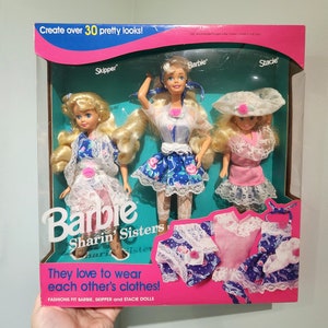 Barbie Sharin Sisters, 1992 year, Barbie, Skipper, Stacie, Vintage Barbie, Barbie Doll,  Collector, Barbie Childhood, Barbie Set, 3 Dolls