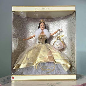 RARE Barbie Teresa Celebration 2000 édition spéciale poupée Barbie Noël vacances brunnete foncé collectionneur cadeau sa fille femme fille soeur