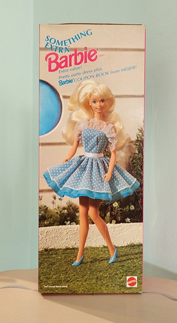 Barbie Something Extra Meijer LIMITED EDITION 1992 Y Vintage Barbie Doll Barbie Collector Blue Barbie Childhood 90s Toy Gift for Girl Her Etsy