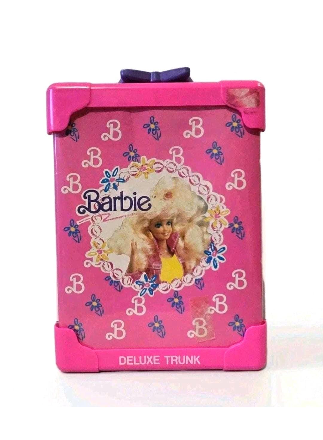 Étui de transport pour poupée Barbie en vinyle rouge queue de cheval 1962 par Mattel Inc - France
