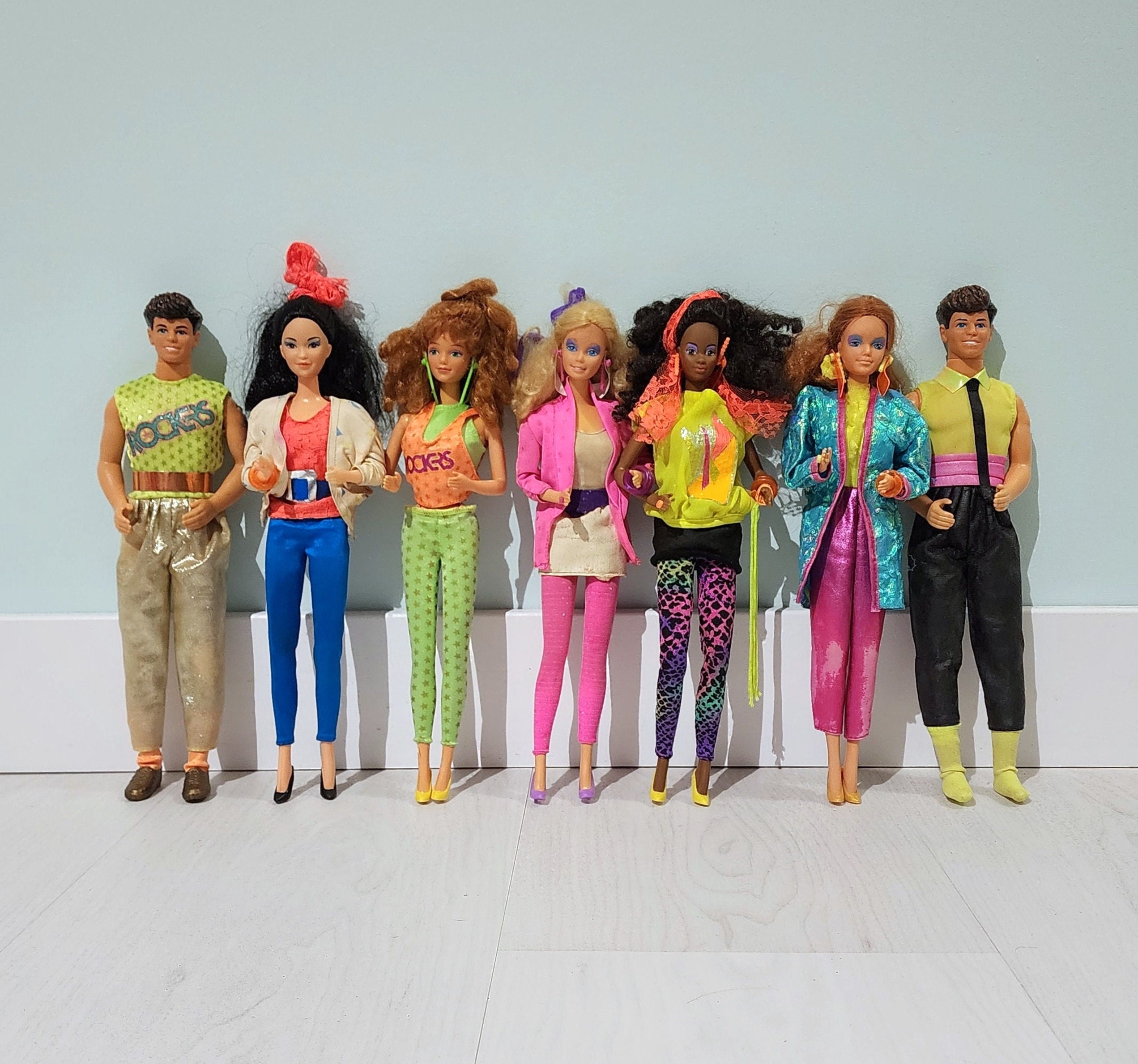 Barbie and the rockers dolls 1980s 2025