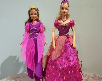 Lot de 2 : poupée Barbie Diamond Castle, princesse liane et muse, 200 8 ans, poupée Barbie, dessin animé Barbie, spectacle, collectionneur, Barbie chantante, cadeau