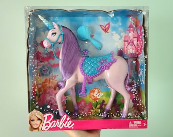 SEHR SELTENE Barbie Prinzessin Lila Einhorn, Barbie Spielzeug, Geschenk für Sie, Tochter, Spielzeug, Einhorn, Barbie Pferd, Magisch, Märchen, Barbie Puppe