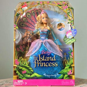 READ Barbie Island Princess Rosella, Does NOT SING, Barbie Doll Cartoon Barbie Barbie Show Gift For Her Girl Collector Childhood Raccoon