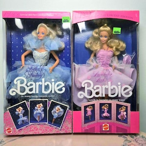 YOUR CHOICE Barbie Frills & Fantasy 1988 y, Barbie Lavender Looks 1989 y, Vintage Barbie Doll Collector Gift For Girl Child Friend Wife Her