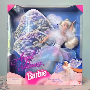 Barbie Angel Princess 1996 year Vintage Barbie Doll Collector Wings Old Barbie Toy Childhood 90s Nostalgia Gift For Her Wife Sister