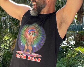 Bare Necessities, DISCO BEARS Gay Graphic Muscle Tee