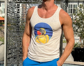 Naughty Ducks---ROPE Gay Graphic Tank Top
