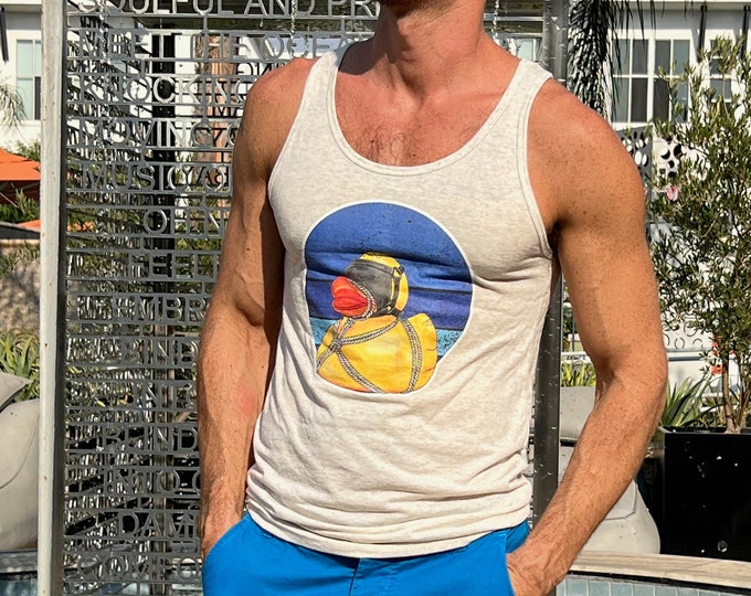 Featured listing image: Naughty Ducks---ROPE Gay Graphic Tank Top