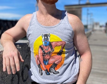 Puppy Power---SIT Gay Graphic Tank Top