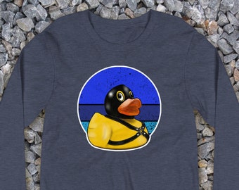 Naughty Ducks---HARNESS Gay Graphic Long Sleeve T-shirt