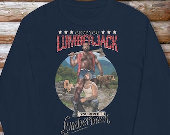 Jacked---LUMBERJACKED Gay Graphic Long Sleeve T-shirts