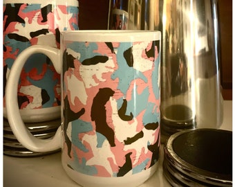 BEARLY CAMOUTRANS Coffee Mugs