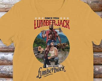 Jacked---LUMBERJACKED Gay Graphic T-shirt