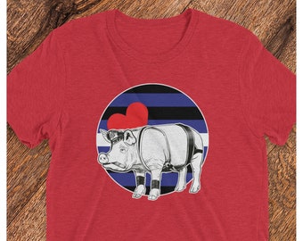 Pig Play---HARNESS and FOLSOM Gay Graphic T-shirt