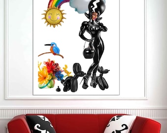 ARTPOP by JAIME ARANGO----Here Comes The Rain Again---Metal Prints