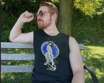 Under the Sea--OCEANUS Gay Graphic Muscle Tee
