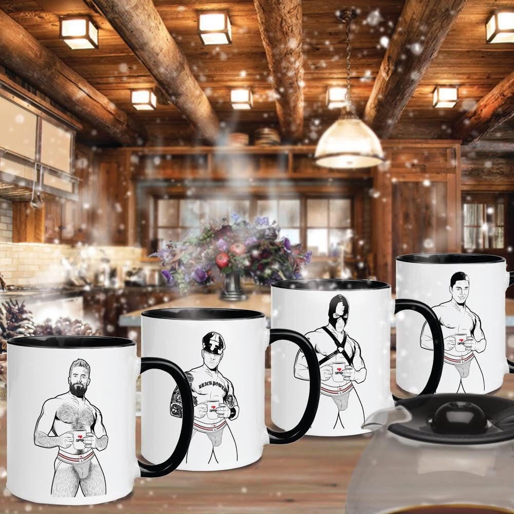 Coffee Mugs Naughty Mugs Gay Coffee Mugs Gay Gifts Hunks Etsy