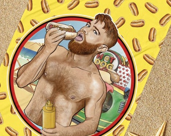 Beach---SAUSAGE FEST Gay Beach Towel