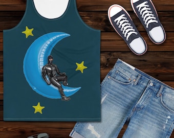 ArtPop, MAN on the MOON Gay Graphic All Over Print Tank Top