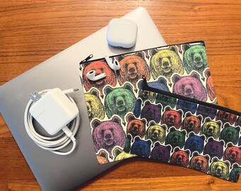 Travel, PROUD BEARS Zipper Pouches
