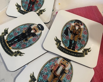 A Nutty Knotty Holiday---- Coasters, LETS GET CRACKIN