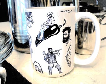 Cups of Joe, PIN HIM DOWN Coffee Mug