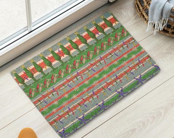 A Beary Holiday 2026--IM HUNG UP Holiday Coir Doormats