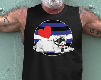 Pig Play---BALLGAG and FOLSOM Gay Graphic Muscle Tee